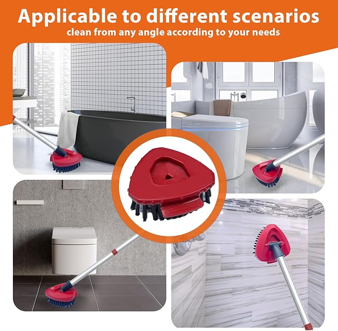 Upgraded Spin Mop Replace Scrub Mop Brush Compatible