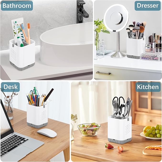 Boperzi Toothbrush Holders for Bathrooms, Detachable Electric Toothbrush Holder