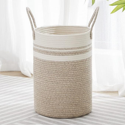 VIPOSCO Tall Laundry Hamper, Woven Rope Storage Basket
