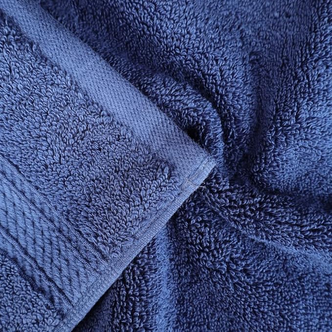 Superior Egyptian Cotton Pile Face Towel/Washcloth Set of 6, Ultra Soft Luxury