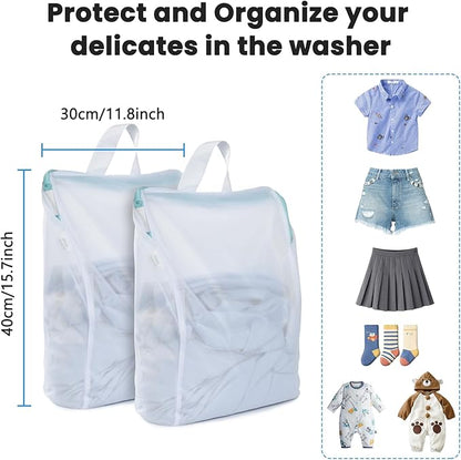 OTraki 12x16 Inch Mesh Laundry Bag 2 Pack Small Lingerie Bags