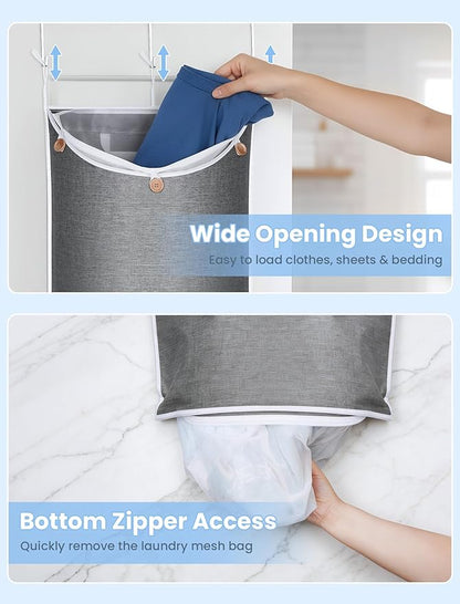 NiHome XXL Hanging Laundry Hamper Bag 39.4"x22.4"