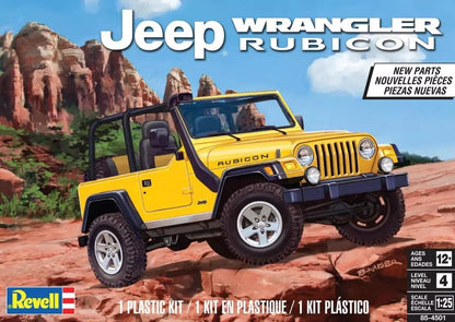 Revell 85-4501 Jeep Wrangler Rubicon Model Car Kit 1:25 Scale 92-Piece Skill Level 4 Plastic Model Building Kit