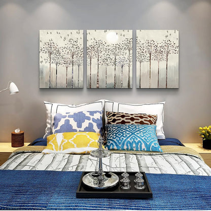 Lapremoly Wall Decor - Canvas Wall Art for Living Room, Bedroom & Office - 3 Piece Abstract Nature Modern Wall Paintings & Prints