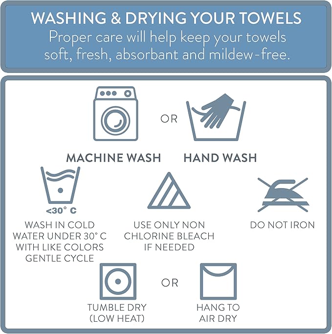 NY Loft 100% Cotton Hand Towel 6 Pack Hand Towel Set | Super Soft & Absorbent