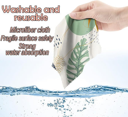6 PCS Glasses Cleaning Cloth Eyeglass Cleaning Cloth Lens Eyeglasses Microfiber