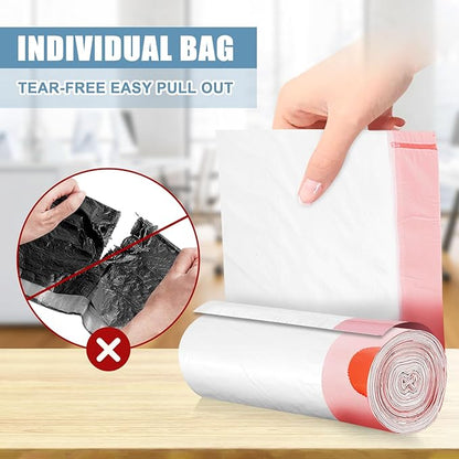 Small Garbage Bags 120 Count, JUKFITA Extra Strong 4 Gallon Trash Bags