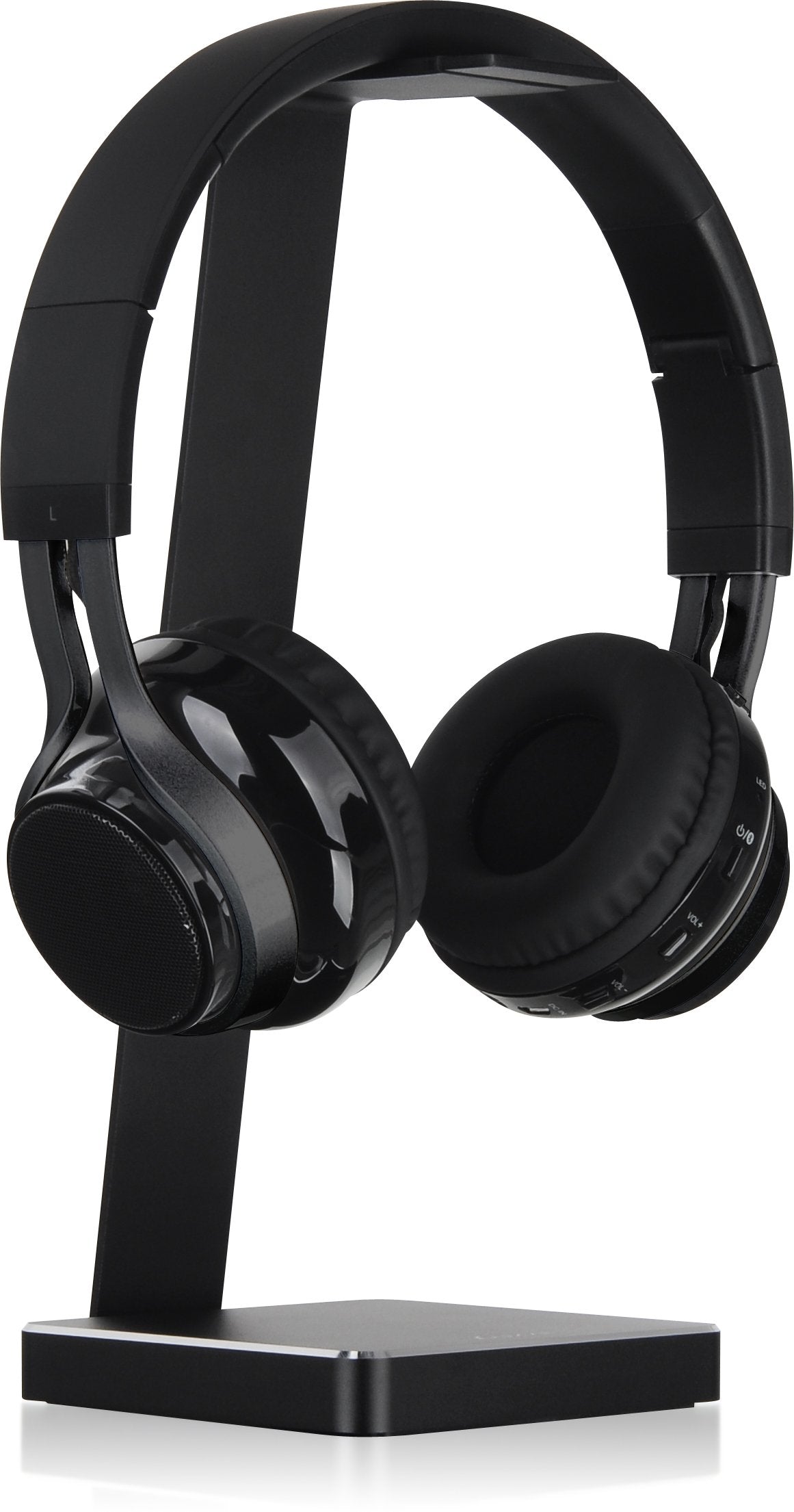LUXA2 E-One Black Solid-Metal Aluminum Universal Gaming Headphone Stand/Hanger/Holder for Beats, Senheiser, Sony, Bose, Philips, Audio-Technica, Plantronics, Shure, Jabra, JVC, JBL, AKG, DJ, Gaming Headsets Display HO-HDP-ALE1BK-00