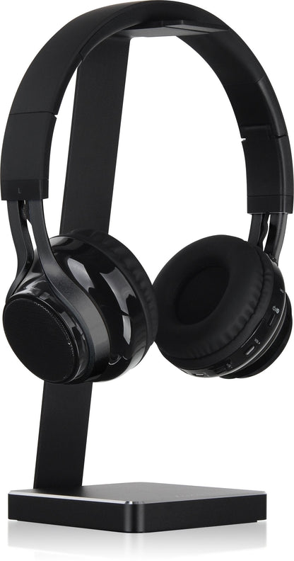LUXA2 E-One Black Solid-Metal Aluminum Universal Gaming Headphone Stand/Hanger/Holder for Beats, Senheiser, Sony, Bose, Philips, Audio-Technica, Plantronics, Shure, Jabra, JVC, JBL, AKG, DJ, Gaming Headsets Display HO-HDP-ALE1BK-00