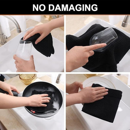 Homaxy 100% Cotton Dish Cloths, 8 Pack