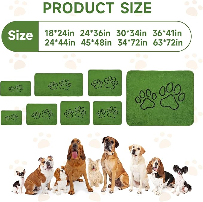 Homimp Washable Pee Pads for Dogs, 2 Pack Super Absorbent Reusable Puppy Pads,Green Long Wool Fake Grass for Potty Training, Upgrade Non-Slip and Leak-Proof,Floor,Couch,Bed and Crate,Green 45"×48"