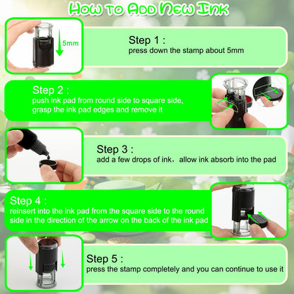 Bertiveny St. Patricks Day Stamp Shamrock Stamps Self Inking Lucky Clover Stamps for Irish St Patricks Day Three Leaf Clover Stamp for Card Making Supply Spring Holiday Stamp for Crafting
