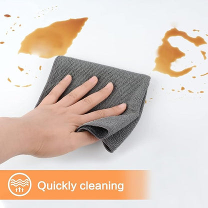 KinHwa Kitchen Washcloths for Dishes Absorbent Microfiber Dish Cloths Quick Dry