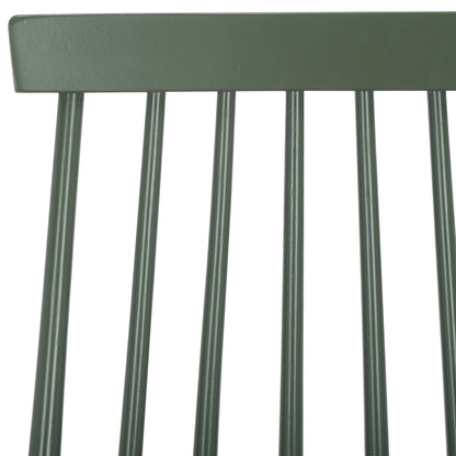 SAFAVIEH Furniture - Burris Side Chair Set of 2 - Dusty Green - Solid Wood - Modern Clean-Line Design - Ideal for Dining Room, Kitchen, Living Room, 17.7" Seat Height (AMH8511H-SET2)