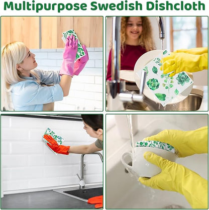 6 Pack St.Patricks Day Swedish Dishcloths