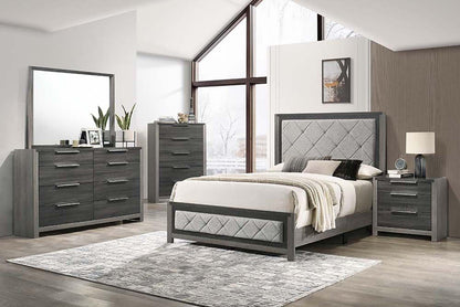 Acme Casimiro Transitional Wood 8-Drawer Rectangular Dresser in Gray