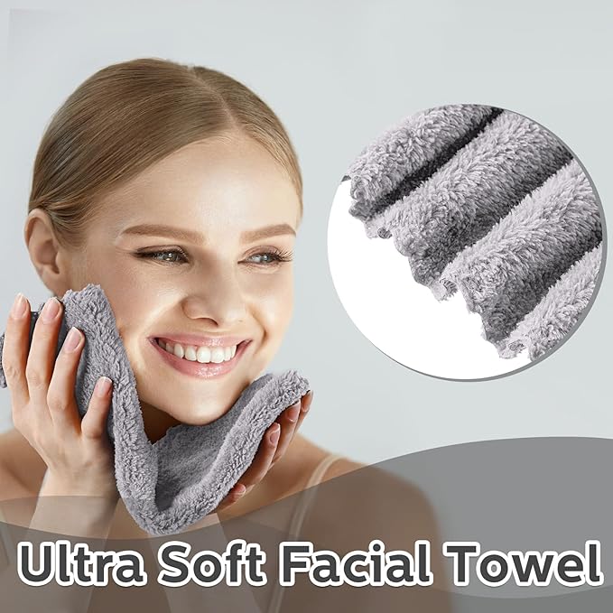 Newwiee 100 Pcs Washcloths Bulk Quick Drying Bathroom Wash Clothes 12 x 12 Inch