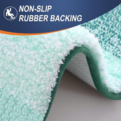 OLANLY Large Bathroom Rugs Mat 54x24, Extra Soft Absorbent Microfiber Bath Rugs, Rubber Backing, Quick Dry, Washable Bath Mat for Bathroom Floor, Tub and Shower, Home Decor Accessories, Blackish Green
