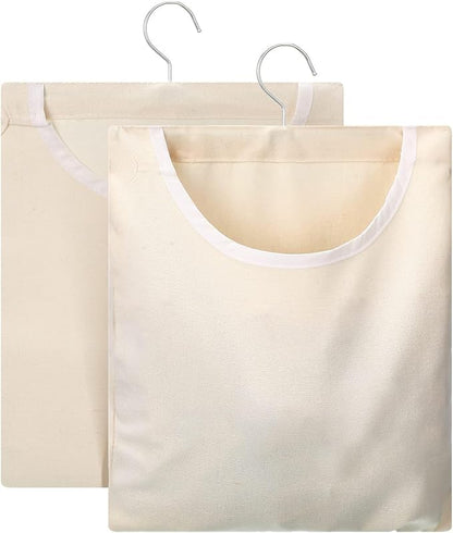 Eccliy 2 Pcs Canvas Clothespin Bag