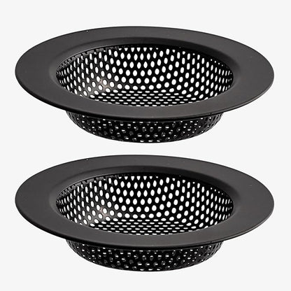 2PC Kitchen Sink Drain Strainer Stainless Steel