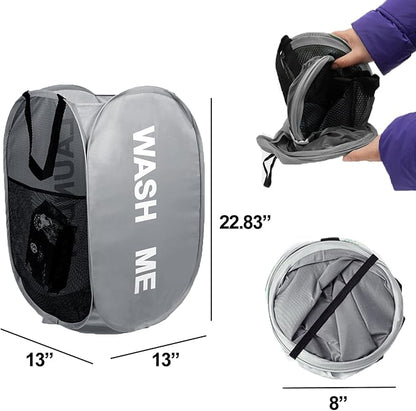 Mesh Laundry Hamper Pop Up Laundry Hamper Collapsible Laundry Basket