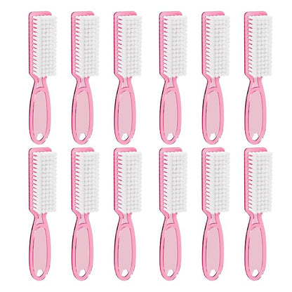 12 Pcs Handle Grip Cleaning Brushes, Hand Fingernail Nail Scrub Manicure Brush