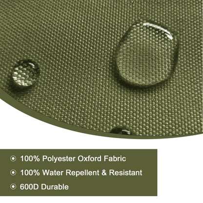 Waterproof Canvas Fabric by The Yard 58inch 600D Upholstery Material Polyester Fabric Outdoor Water Resistant Fabric for Sewing Chair Patio Cushion Purse Bag Interior, Pre Cut 1 Yard Olive Green