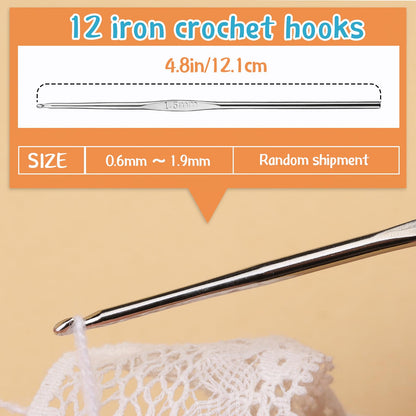 IMZAY 110 Pcs Crochet Hooks Set, Crochet Needles, 0.6mm-6.5mm Ergonomic Crochet Hooks Kit with Storage Case, Crochet Needles Set, Knitting Needles Stitch Marker Craft Art Tools for Beginners, Green