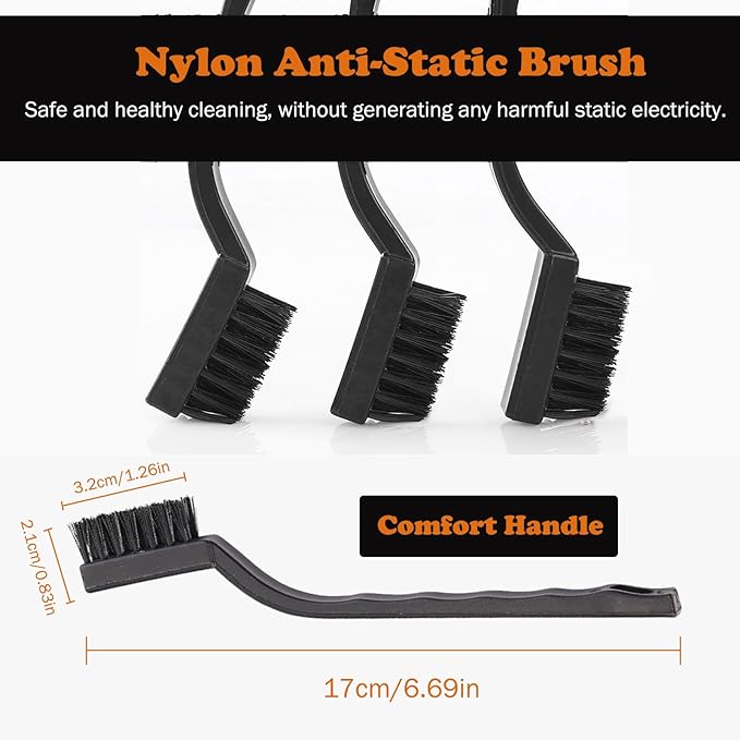 10PCS Anti Static ESD Cleaning Brush Kit, Keyboard PCB Motherboards Circuit