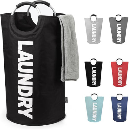 DOKEHOM 125L X-Large Laundry Basket, Collapsible Laundry Bag, Freestanding Tall