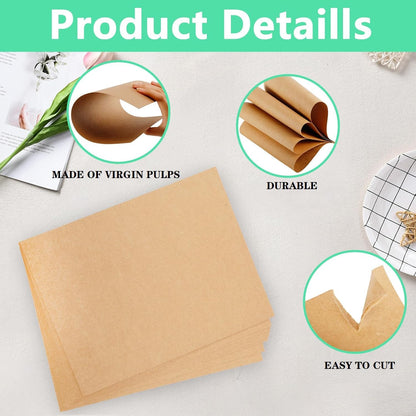 18”x 24”Kraft Paper Sheets Bulk Brown Paper Large Craft Paper for Arts, Drawing, DIY Projects, Brown Wrapping for Gift Shipping Packaging 200 Sheets