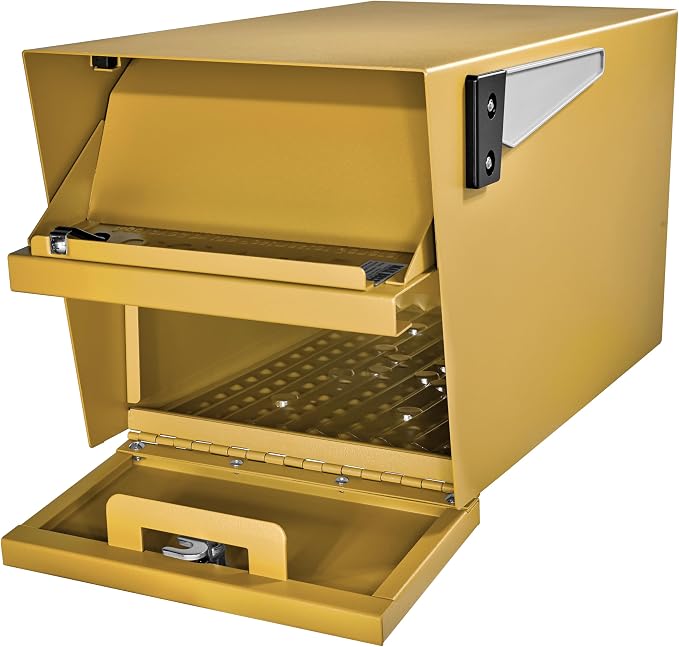 Mail Boss 7583 Mail Manager Curbside Locking Security Mailbox, Marigold