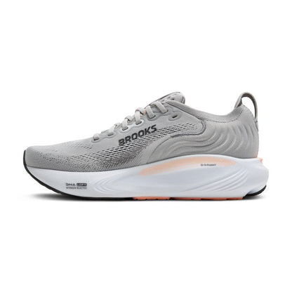Brooks Women’s Adrenaline GTS 25 Supportive Running & Walking Shoe - Grey/Blackened Pearl/Coral - 9.5 Narrow