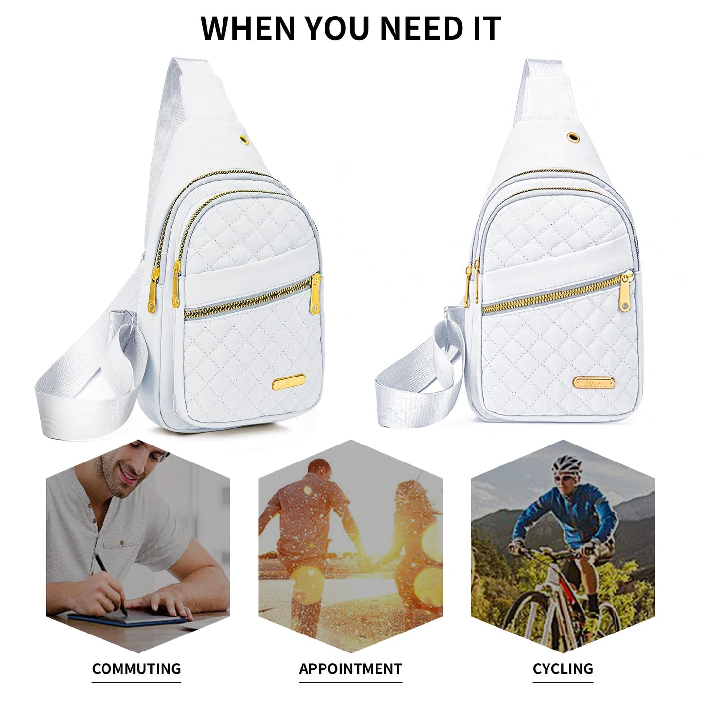 Small Sling Bag For Women Men Casual Crossbody Sling Backpack