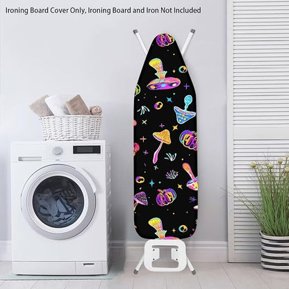 Colorful Mushroom Pumpkin Iron Board Cover, Ironing Board Protector