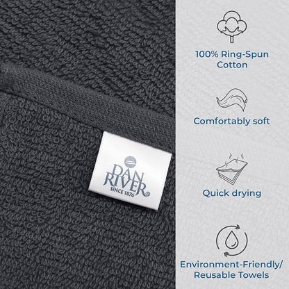 DAN RIVER 12 Pack Wash Cloths for Showering
