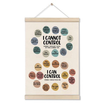 DOI-LANEE Calming Strategies Poster Hanger Frame, Mental Health Inspirational Wall Art 16x12 Inch, Motivational Wall Decor, Therapy Office Decor, Motivational Posters for School Counselor Psychology
