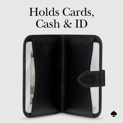 kate spade new york Morgan Magnetic Phone Wallet/Card Holder - Compatible with MagSafe Phones and Cases - Midnight Black