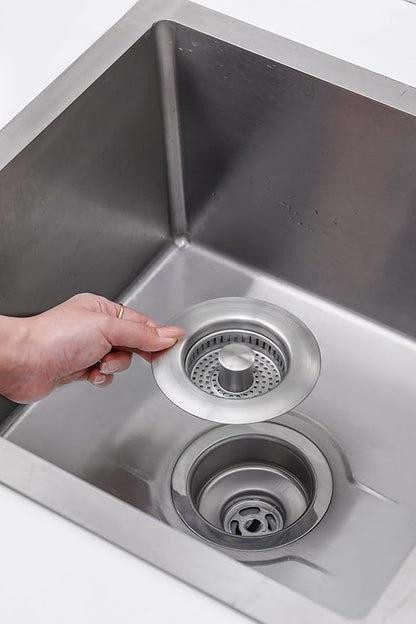 1Count 3-in-1 Kitchen Sink Drain Strainer & Stopper