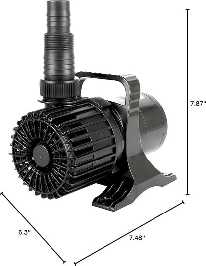 WaterRebirth (5700GPH-305W, UL listed) High Flow Large Fountain Submersible Water Pond Sump Pump Aquarium Electric Waterfall Pump Outdoor PS-5700