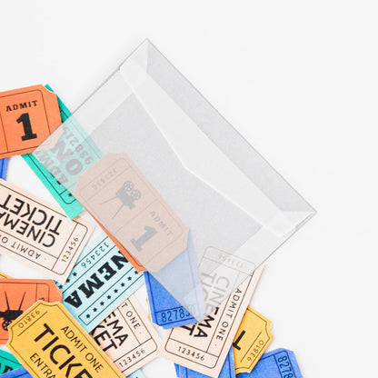 100Pcs Glassine Envelopes, 3.9×2.7 Inches Mini Lotto Ticket Holders, Transparent Glassine Bags, Small envelopes, Glassines Paper Bags for Stamp Scratch Ticket Wedding Favor Craft Project