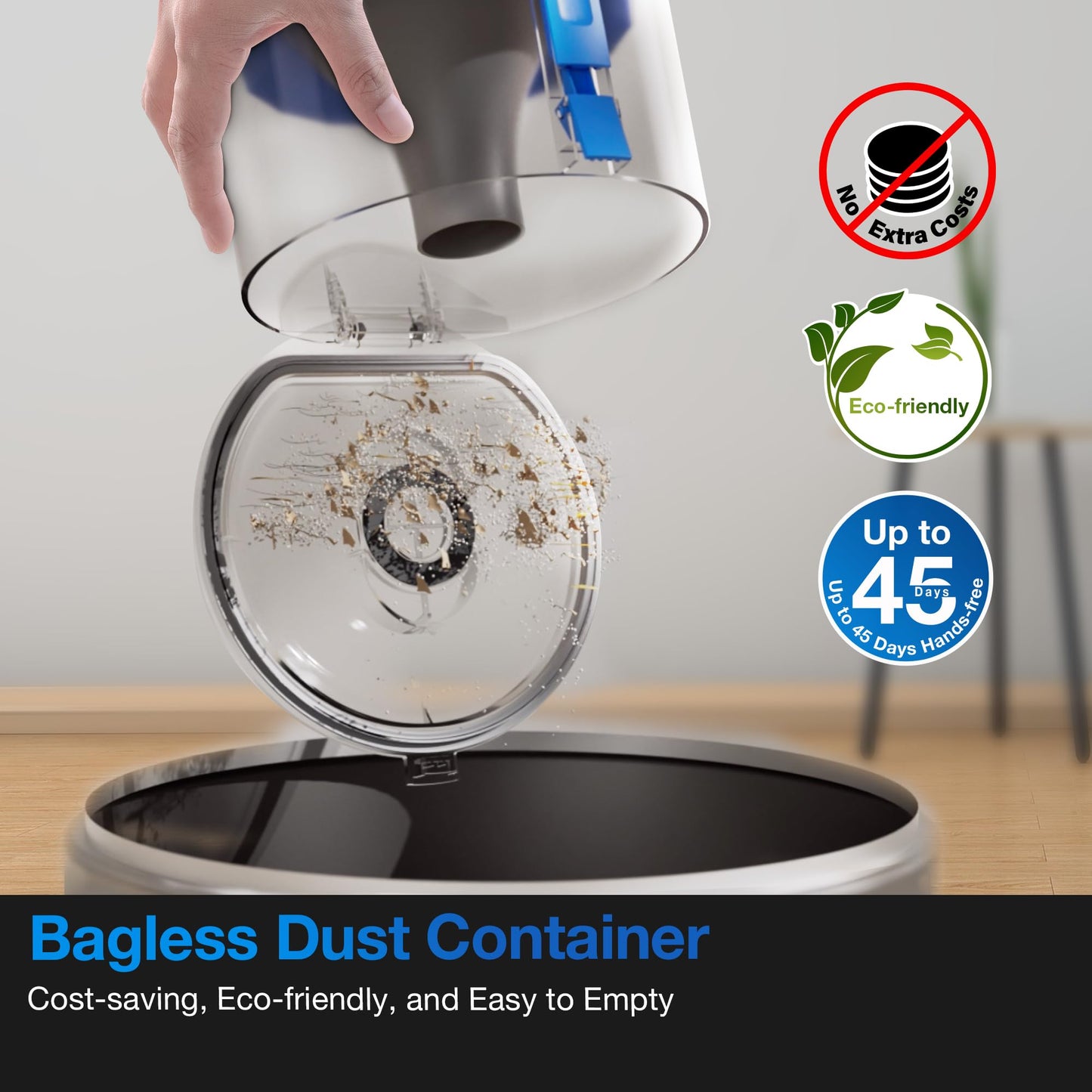ECOVACS DEEBOT X11 OmniCyclone Robot Vacuum and Mop, PowerBoost Charging, OZMO Roller 2.0 Instant Self-Washing Mop, 19,500Pa Blast Suction, Bagless OmniCyclone Station, AIVI 3D Smart Navigation