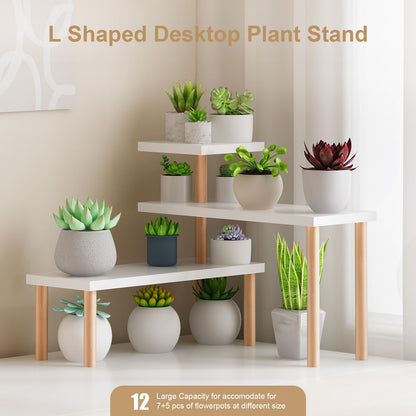 OcBuct Wood Plant Stand Shelf 6 Tier