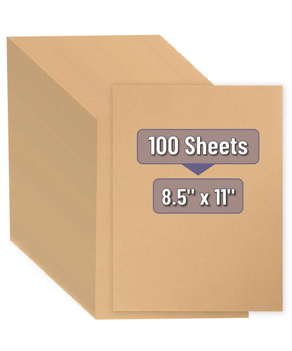 Mr. Pen- Kraft Paper Sheets, 8.5"x 11", 100 Pack, Bulk Brown Printer Paper, Rustic Brown Stationery Paper for Arts, Craft, Drawing, DIY Projects, Invitation, Laser and Inkjet Printer Compatible