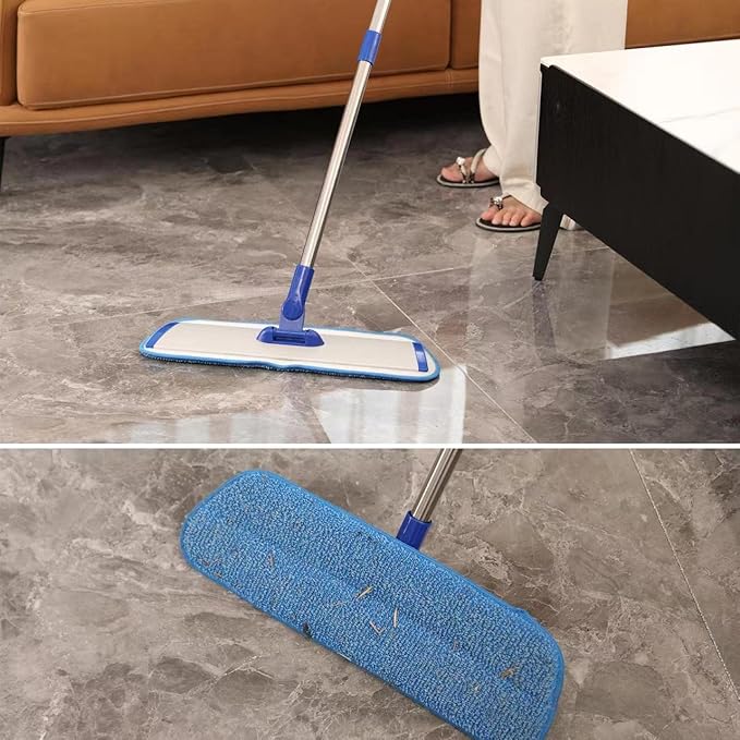 18" Professional Microfiber Mop Floor Cleaning mop, Flat Mop