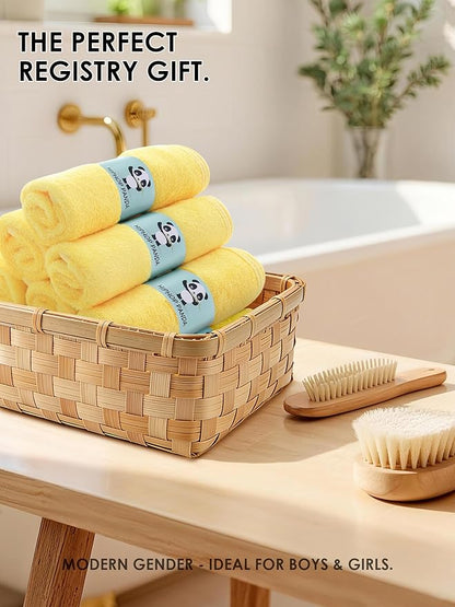 HIPHOP PANDA Baby Washcloths, Rayon Made from Bamboo