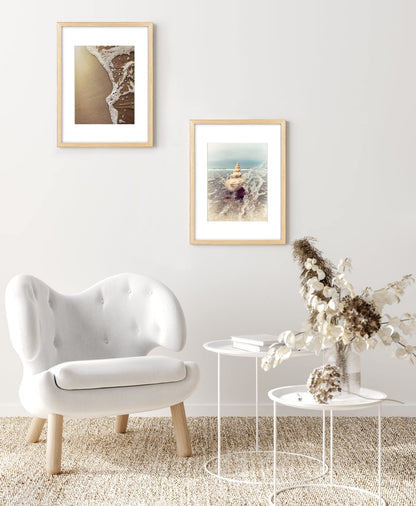 Yaetm 11x14 Wood Picture Frame with Mat for 8x10 Set of 4, Natural Solid Oak Wood 11x14 Frame with Tempered Glass for Horizontal and Vertical Wall Mounting (4 pack, Oak)