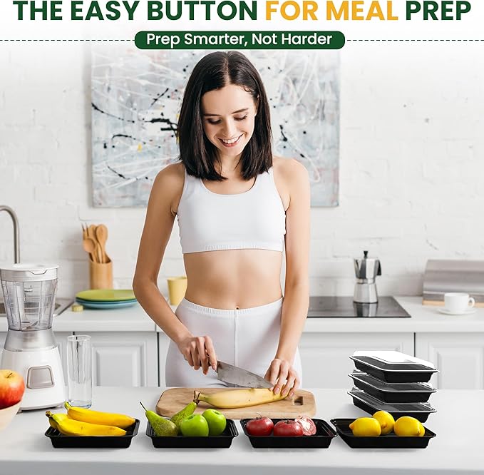 38oz Meal Prep Containers, Reusable Bento Box