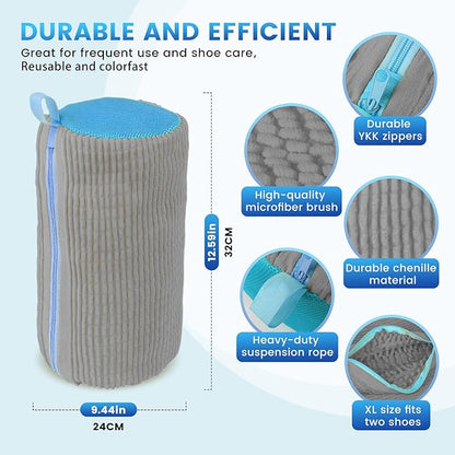 2PCS Shoe Washing Machine Bag, Laundry Bags Durable Zipper