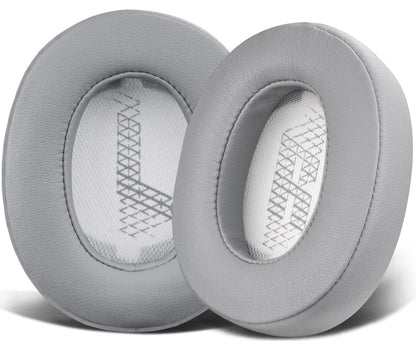 SOULWIT Professional Replacement Ear Pads for JBL Live 500BT/Live 500 BT Around-Ear Wireless Headphone, Earpads Cushions with Softer Protein Leather, Noise Isolation Foam - Grey